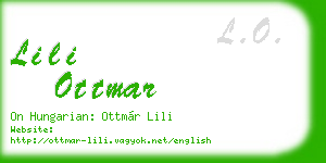 lili ottmar business card